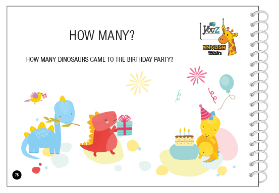 Atividade do Livro de Inglês para crianças de 3 anos (Educação Infantil). Tema: Numbers.