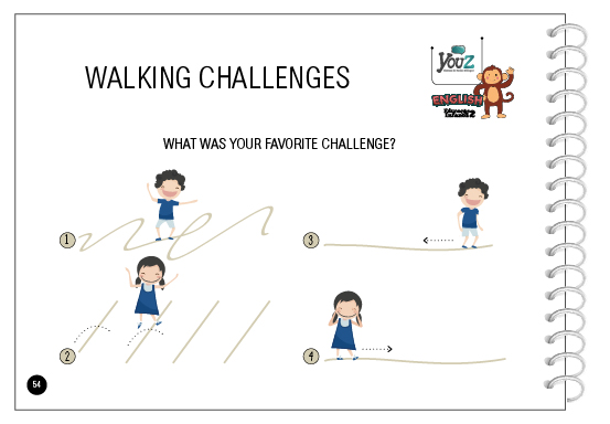 Atividade do livro de inglês para crianças de 4 anos. Tema: I have a body that moves.