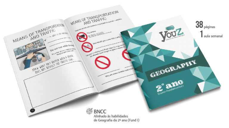 Livro de Geography para alunos do 2º ano (Fund. I). Educação Bilíngue