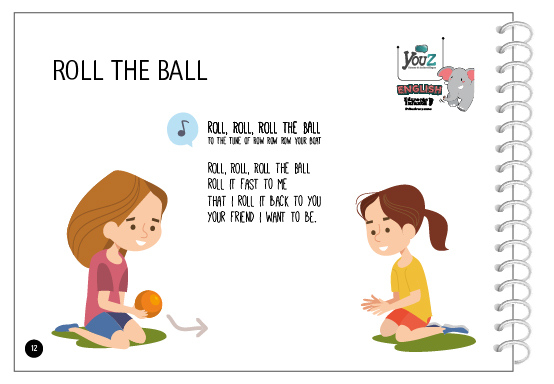 Atividade do livro de inglês para crianças de 2 anos. Educação Infantil Bilíngue.