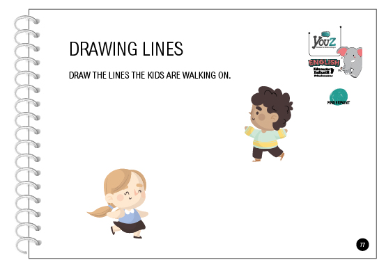 Atividade do livro de inglês para crianças de 2 anos. Educação Infantil Bilíngue.